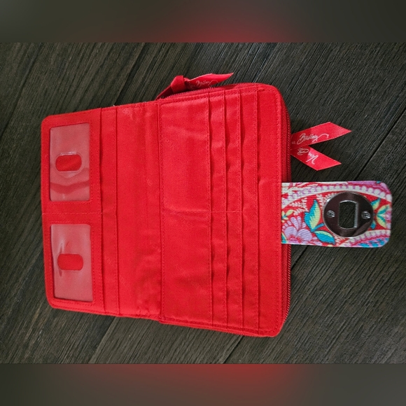 Vera Bradley Paisley In Paradise Turnlock Wallet - Picture 5 of 7